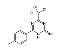 4-(4-methylphenyl)-6-(trichloromethyl)-1,3,5-triazin-2-amine Structure