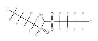 Butane,1-[[bromo[(1,1,2,2,3,3,4,4,4-nonafluorobutyl)sulfonyl]methyl]sulfonyl]-1,1,2,2,3,3,4,4,4-nonafluoro- Structure