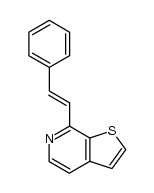 7-styryl-thieno[2,3-c]pyridine Structure