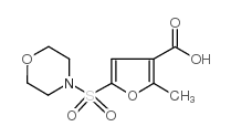 2-甲基-5-(吗啉磺酰基)-3-糠酸结构式