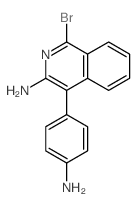 3-Isoquinolinamine,4-(4-aminophenyl)-1-bromo-结构式