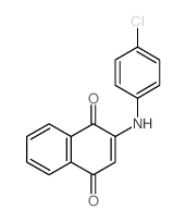 1,4-Naphthalenedione,2-[(4-chlorophenyl)amino]-结构式