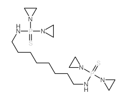 Phosphinothioic amide,N,N'-1,8-octanediylbis[P,P-bis(1-aziridinyl)- (9CI) structure