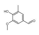 4-hydroxy-3-methoxy-5-methyl-benzaldehyde structure