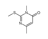 3,6-dimethyl-2-methylsulfanylpyrimidin-4-one结构式