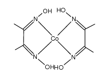 bis(dimethylglyoximato)cobalt(II) Structure