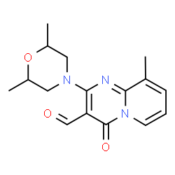 2-(2,6-dimethylmorpholino)-9-methyl-4-oxo-4H-pyrido[1,2-a]pyrimidine-3-carbaldehyde Structure