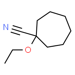 Cycloheptanecarbonitrile, 1-ethoxy- (9CI) picture