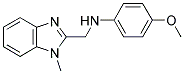 (4-METHOXY-PHENYL)-(1-METHYL-1 H-BENZOIMIDAZOL-2-YLMETHYL)-AMINE结构式