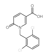 1-(2,6-DICHLOROBENZYL)-6-OXO-1,6-DIHYDROPYRIDINE-3-CARBOXYLIC ACID结构式