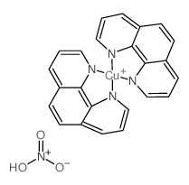 copper(1+),nitric acid,1,10-phenanthroline-1,10-diide结构式