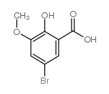 5-bromo-2-hydroxy-3-methoxybenzoic acid picture