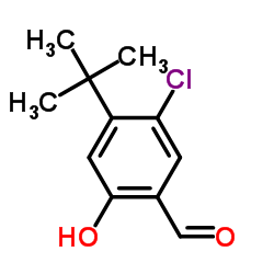 4-tert-Butyl-5-chloro-2-hydroxybenzaldehyde structure