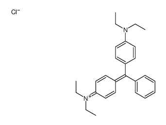 [4-[[4-(diethylamino)phenyl]phenylmethylene]-2,5-cyclohexadien-1-ylidene]diethylammonium chloride Structure