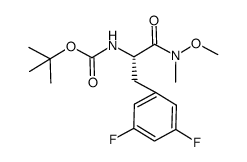 (S)-tert-butyl 3-(3,5-difluorophenyl)-1-(methoxy(methyl)amino)-1-oxopropan-2-ylcarbamate Structure