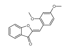 2-(2,4-dimethoxy-benzylidene)-benzofuran-3-one结构式