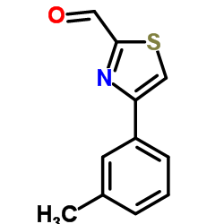 4-(3-Methylphenyl)-1,3-thiazole-2-carbaldehyde Structure