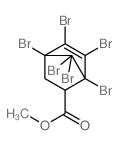methyl 1,2,3,4,7,7-hexabromobicyclo[2.2.1]hept-2-ene-6-carboxylate结构式