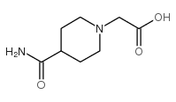 (4-Carbamoyl-piperidin-1-yl)-acetic acid Structure