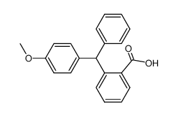 acide (methoxy-4' diphenylmethyl)-2 benzoique结构式