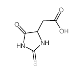 4-Imidazolidineaceticacid, 5-oxo-2-thioxo- Structure