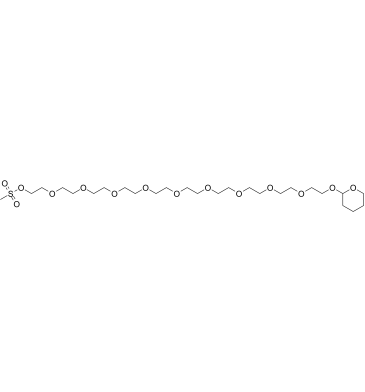 MS-PEG10-THP Structure