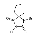 1,3-dibromo-5-methyl-5-propylimidazolidine-2,4-dione结构式