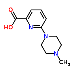 6-(4-Methyl-1-piperazinyl)-2-pyridinecarboxylic acid Structure