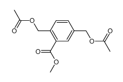 (2-(methoxycarbonyl)-1,4-phenylene)bis(methylene) diacetate Structure