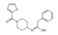 N-[1-(furan-2-carbonyl)piperidin-4-yl]-2-phenylacetamide Structure