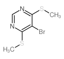 Pyrimidine,5-bromo-4,6-bis(methylthio)- Structure