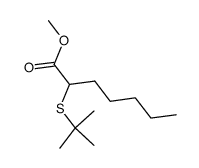 methyl 2-(tert-butylthio)heptanoate Structure