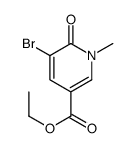 ETHYL 5-BROMO-1-METHYL-6-OXO-1,6-DIHYDROPYRIDINE-3-CARBOXYLATE Structure