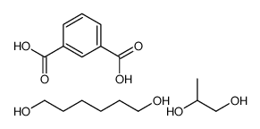 benzene-1,3-dicarboxylic acid,hexane-1,6-diol,propane-1,2-diol结构式