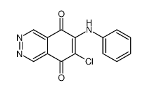 6-anilino-7-chlorophthalazine-5,8-dione Structure