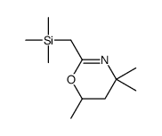 trimethyl-[(4,4,6-trimethyl-5,6-dihydro-1,3-oxazin-2-yl)methyl]silane Structure