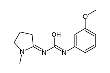 1-(m-Methoxyphenyl)-3-(1-methylpyrrolidin-2-ylidene)urea结构式