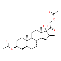 16 beta-methyl-5 alpha-delta 9(11)-pregnene-3 beta,17 alpha,21-triol-20-one-3 beta,21-diacetate picture