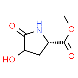 D-Proline, 4-hydroxy-5-oxo-, methyl ester, (4R)-rel- (9CI)结构式