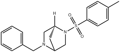 2,5-Diazabicyclo[2.2.1]heptane, 2-[(4-methylphenyl)sulfonyl]-5-(phenylmethyl)-, (1S)- Structure