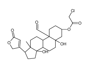 [(3S,5S,10S,13R,14S)-10-formyl-5,14-dihydroxy-13-methyl-17-(5-oxo-2H-furan-3-yl)-2,3,4,6,7,8,9,11,12,15,16,17-dodecahydro-1H-cyclopenta[a]phenanthren-3-yl] 2-chloroacetate结构式