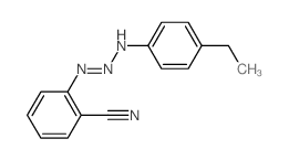 2-[(4-ethylphenyl)amino]diazenylbenzonitrile结构式