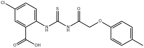 5-chloro-2-[[[[(4-methylphenoxy)acetyl]amino]thioxomethyl]amino]-benzoic acid picture