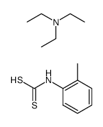 o-tolyl-dithiocarbamic acid , compound with triethylamine Structure