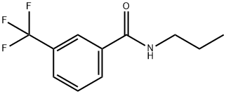 n-propyl-3-(trifluoromethyl)benzenecarboxamide结构式