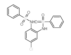 N-[2-(benzenesulfonamido)-5-chloro-phenyl]benzenesulfonamide Structure