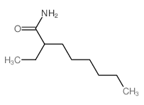 Octanamide, 2-ethyl- Structure