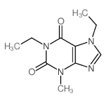 1H-Purine-2,6-dione,1,7-diethyl-3,7-dihydro-3-methyl- Structure