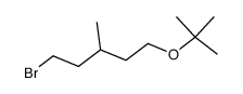 1-bromo-5-tert-butoxy-3-methyl-pentane结构式