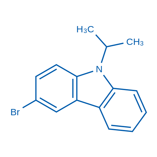 3-溴-9-异丙基-9H-咔唑结构式